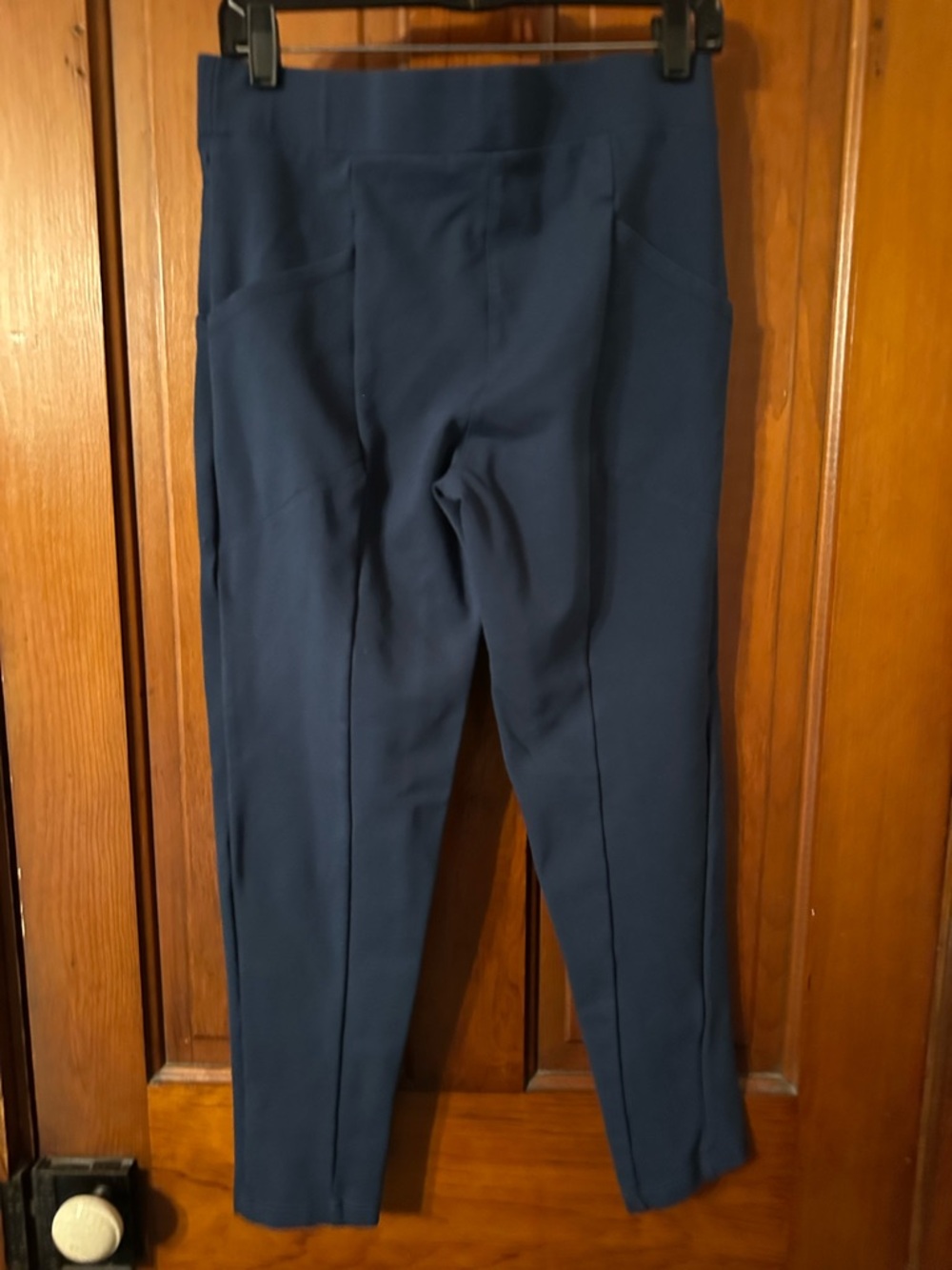 Betabrand Dark Teal Blue Journey Pants